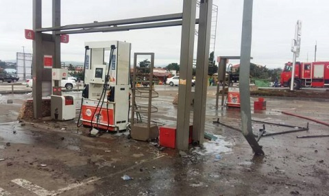 A total fuel filling station was affected by last Saturday