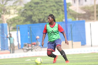 Police Ladies midfielder Mary Entoah