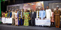 Winners of the 5th season of the Presidential Pitch with President Akufo-Addo