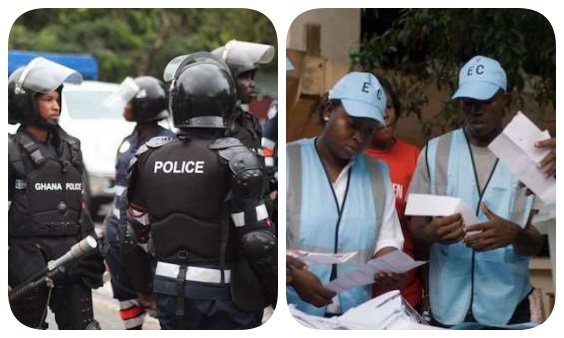 Security officers wil provide security for movement of election officials, materials