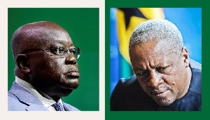 Akufo-Addo(L) & John Mahama(R)