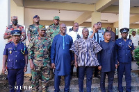 Lands and Natural Resources Minister, Samuel Abu Jinapor with others in a group picture