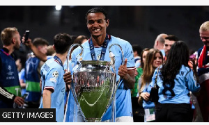 Manchester City defender Manuel Akanji played the full match in the Champions League final