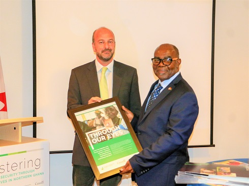 Executive Director of CDF Canada, Benoit Andre with Ghana