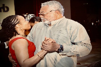 Zanetor and his late father, former President Jerry John Rawlings