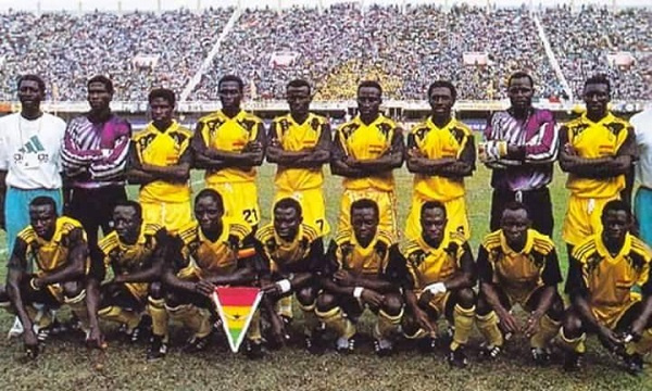 Black Stars squad in the 1990s