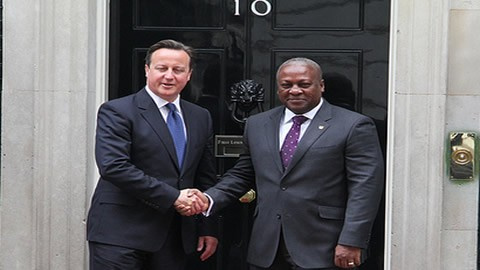 British PM, David Cameron with President Mahama