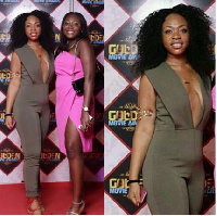 Shatta Michy, wife of Shatta Wale in jumpsuit