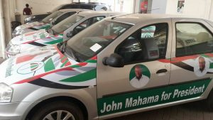 The ruling party has reportedly given out cars in exchange for endorsements from celebrities