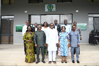 Officials of ActionAid Ghana and Uni. of Environment and Sustainable Devt