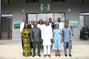 Officials of ActionAid Ghana and Uni. of Environment and Sustainable Devt