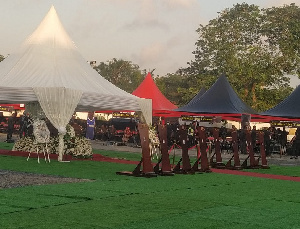 A state assisted funeral was held in Accra