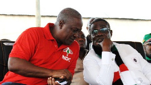 John Mahama with late JEA Mills (right) | File photo