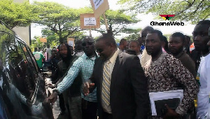 Hassan Ayariga leaving the Court premises