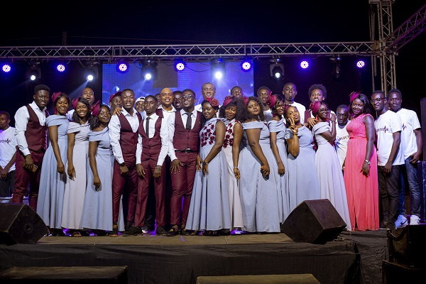 Members of the organisation in a group photograph