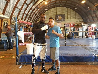 Habib Ahmed(left) and his sparring partner