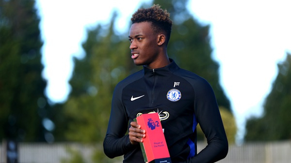 Callum Hudson-Odoi has been named as the Premier League 2 Player of the Month for January