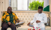 President Nana Addo Dankwa Akufo-Addo with Acting President of Nigeria, Prof Osibanjo