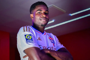 Lyon attacker, Ernest Nuamah