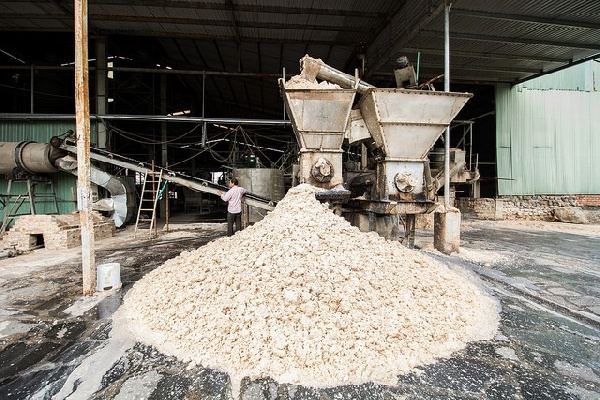 File photo of a cassava processing factory