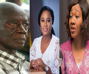 EC Chairperson, Jean Mensa (R) and her predecessors, Kwadwo Afari-Gyan (L) and Charlotte Osei (M)