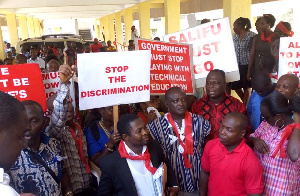 File photo: Some cusomers of the collapsed banks during a demonstration