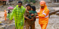 Rescuers are helping affected people move to safer places