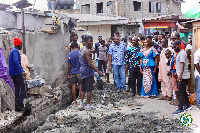 Hon. Sackey emphasized the completion of the Sanitation Court during a visit to Salaga Market