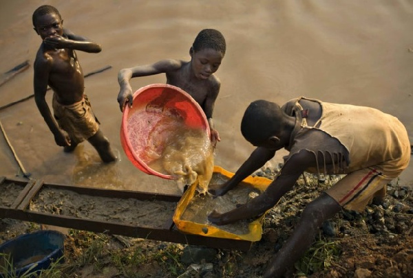 kids involved in Galamsey