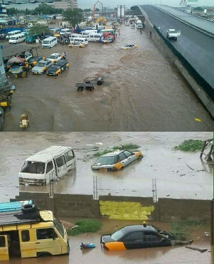 Parts of Accra flooded