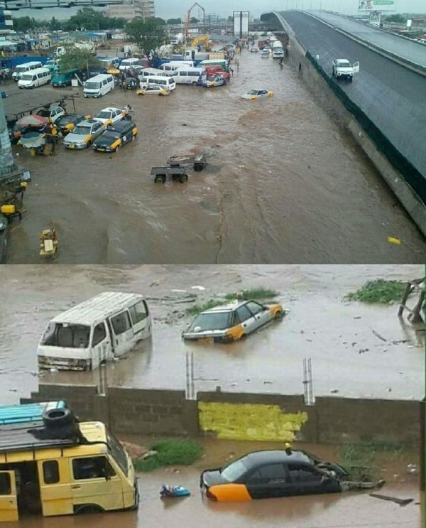 Flood scenes in Accra