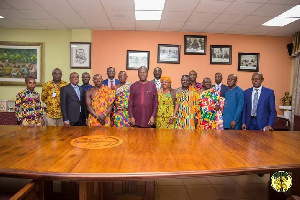 Dignitaries in a group photograph