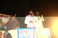 Kennedy Ohene Agyapong addressing a rally in Wa