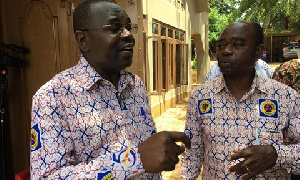 Managing Director of the ECG, Ing Samuel Boakye-Appiah (left) and Erasmus Kyere-Baidoo