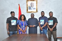 Vice President Bawumia with Faila and her team