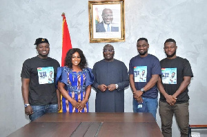 Vice President Bawumia with Faila and her team
