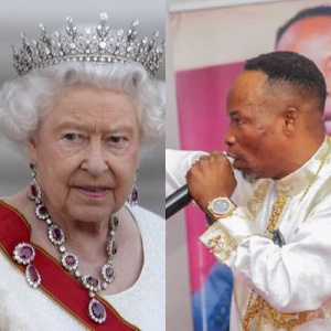 Queen Elizabeth and Archbishop Elisha Salifu Amoako