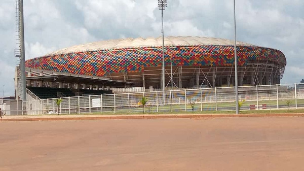 Shot of the Olembe stadium where the deadly stampede happened