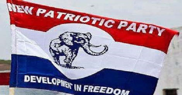 File photo: Flags of the New Patriotic Party