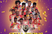 Accra Hearts of Oak won the league after drawing with Liberty on Match Day 33