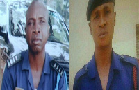 Inspector Adolph Mutse and Constable Ashinyo