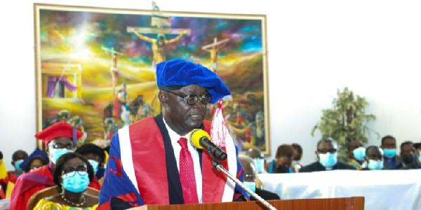 Prof. Ebenezer Oduro Owusu is the newly inducted President of the Presbyterian University College, G