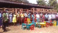 The items were handed over to the Municipal Director of Education,  Benjamin Cudjoe