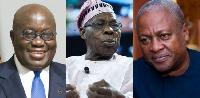 President Akufo-Addo, Olusegun Obasanjo and John Dramani Mahama