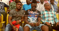 Gyan was at the stadium to support Kotoko