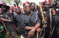 Members of the Oyo State Vigilante Group of Nigeria (VGN)