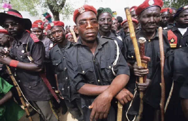 Members of the Oyo State Vigilante Group of Nigeria (VGN)