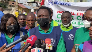 The Chairman was speaking to journalists at the COP National Environmental Care Campaign clean-up