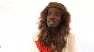 Justice Hymns (Mmebusem) plays the role of Jesus in the sitcom