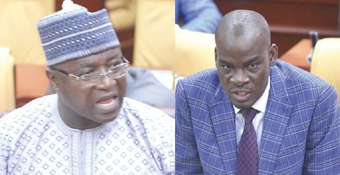 Majority Leader, Osei Kyei-Mensah Bonsu and Minority Leader, Haruna Iddrisu